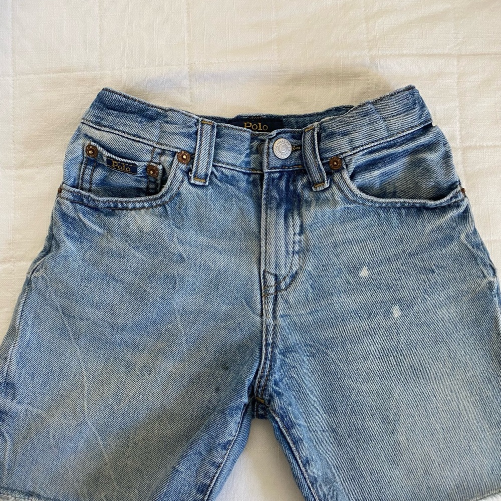 Polo by Ralph Lauren Sullivan Slim Cutoff Kids Denim Shorts